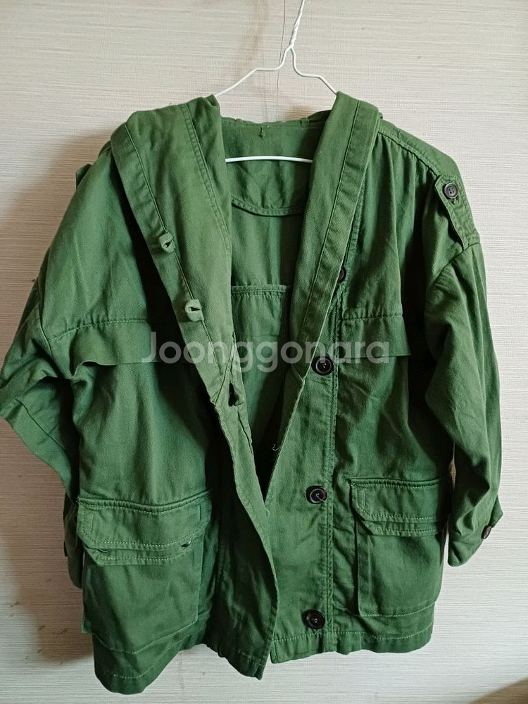 새상품 리틀브렌 카키야상 140--3