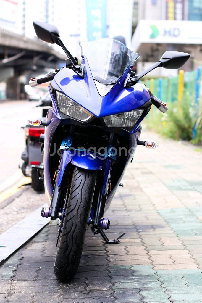 r3 야마하 2017년식 ABS 떼르풀배기 오토바이--2