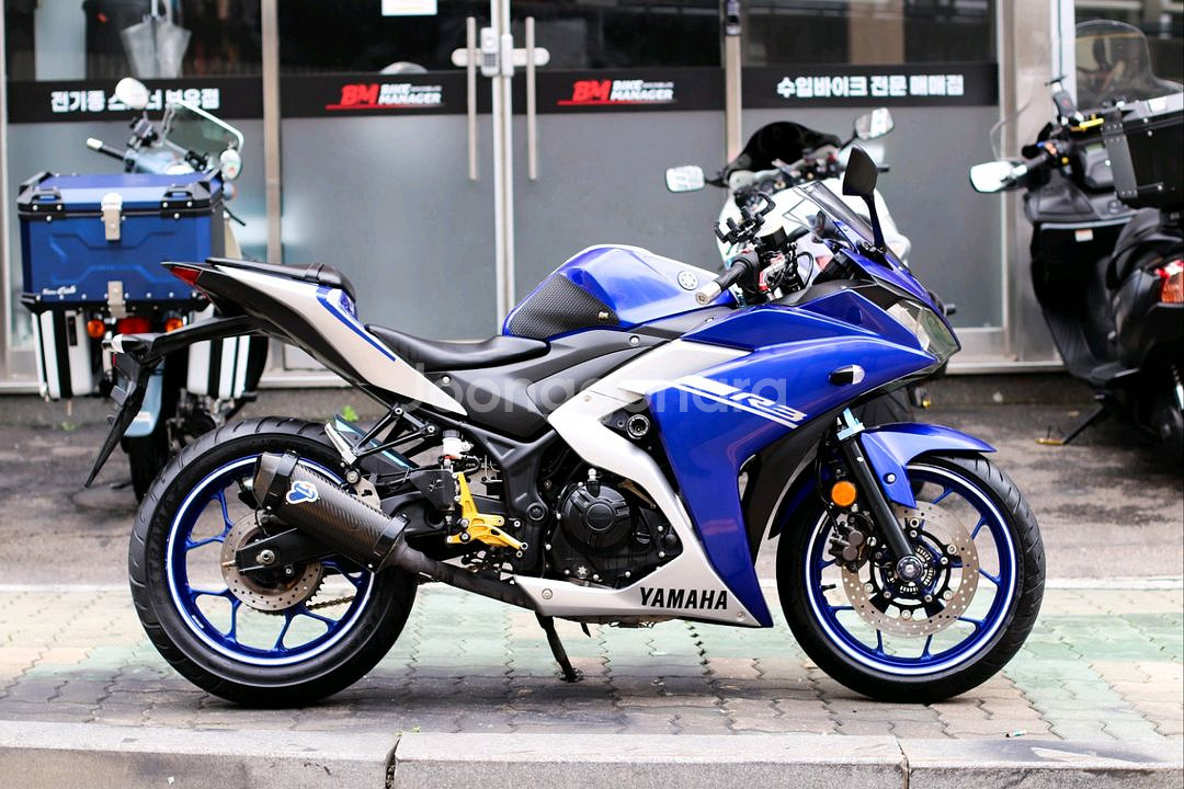 r3 야마하 2017년식 ABS 떼르풀배기 오토바이--0