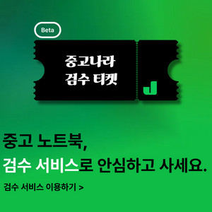 중고나라 검수티켓
