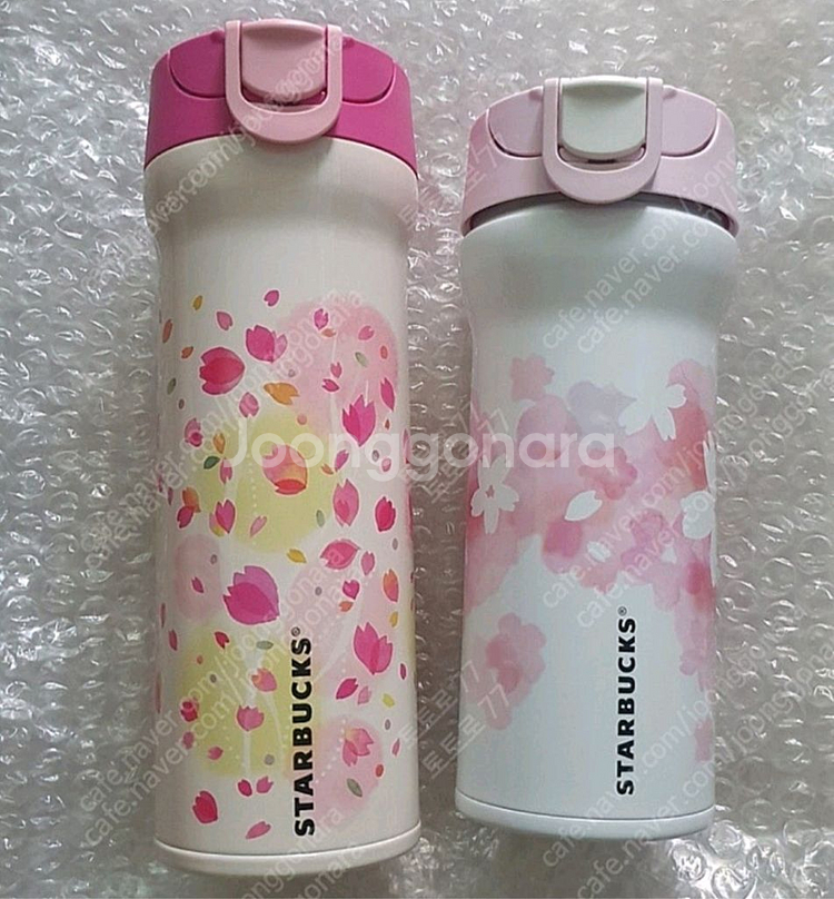 일본 스타벅스 사쿠라 손전등 보온병--0