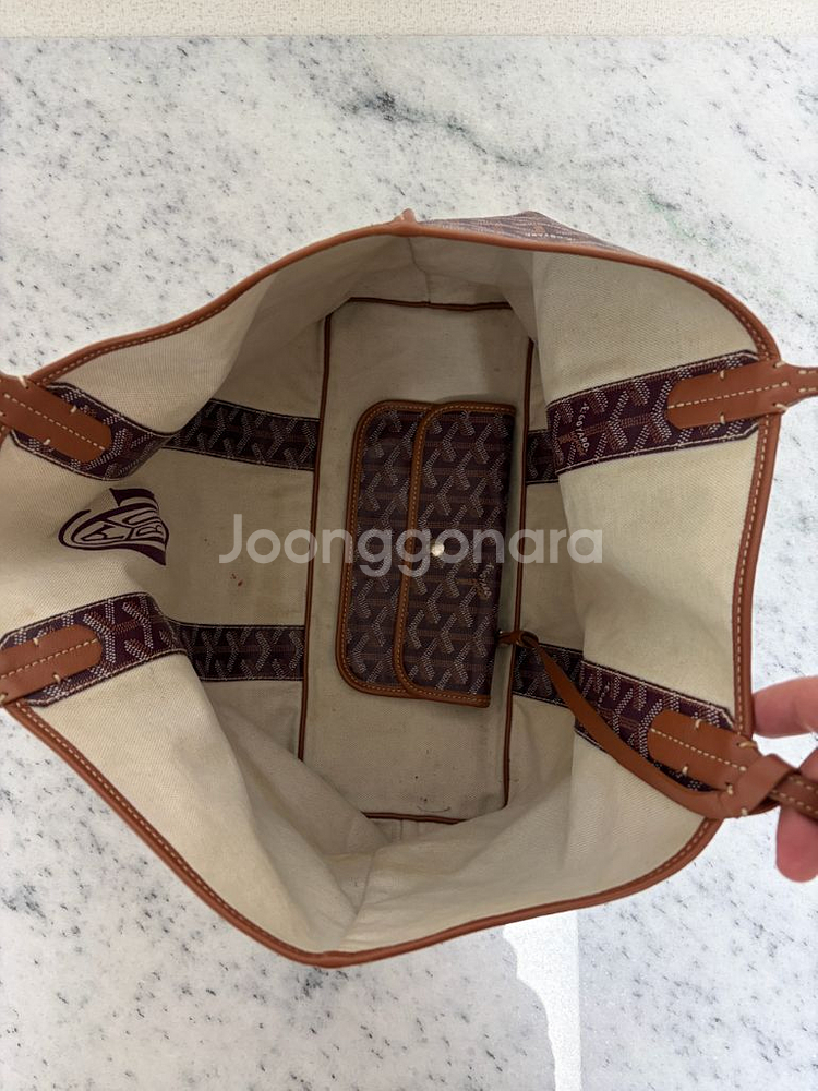 고야드/ 생루이 PM 백 버건디--2