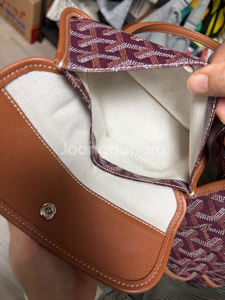 고야드/ 생루이 PM 백 버건디--3