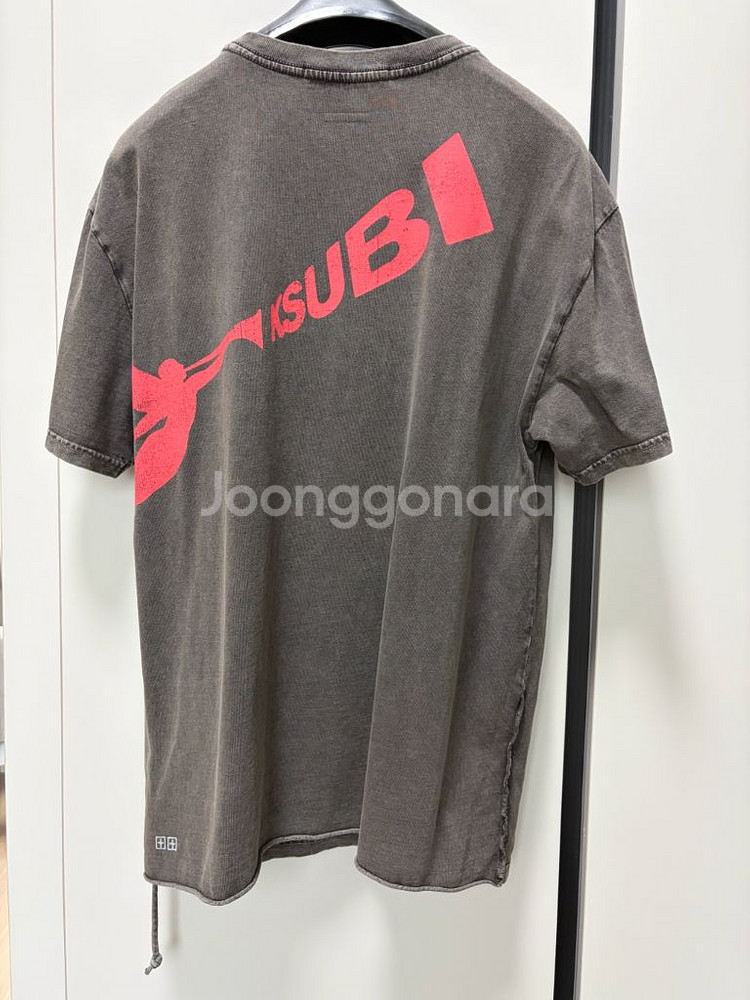 수비 (KSUBI) 반팔티 페이디드 블랙 M사이즈--12