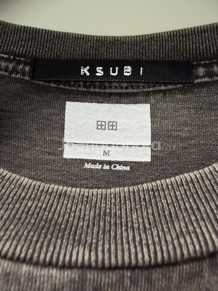 수비 (KSUBI) 반팔티 페이디드 블랙 M사이즈--13