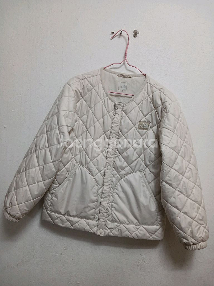 노스페이스 키즈 아이보리 퀼팅 경량패딩 사이즈 130--0