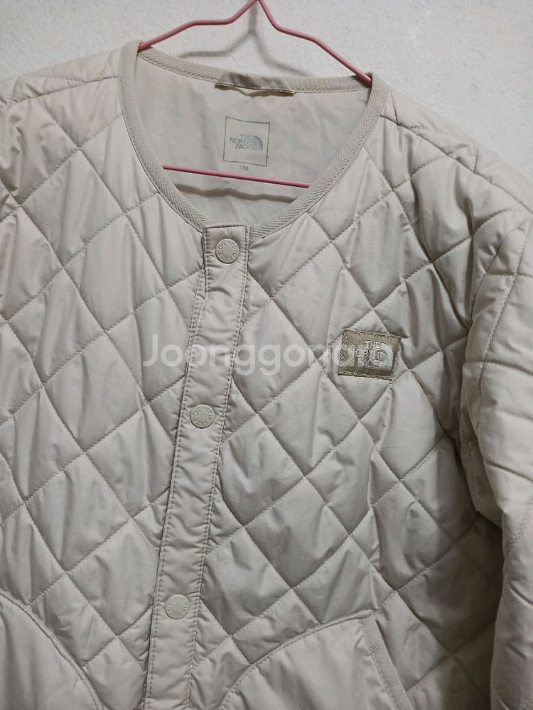 노스페이스 키즈 아이보리 퀼팅 경량패딩 사이즈 130--1