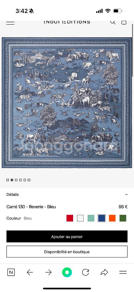 이누이에디션 코튼소재 스카프130--1