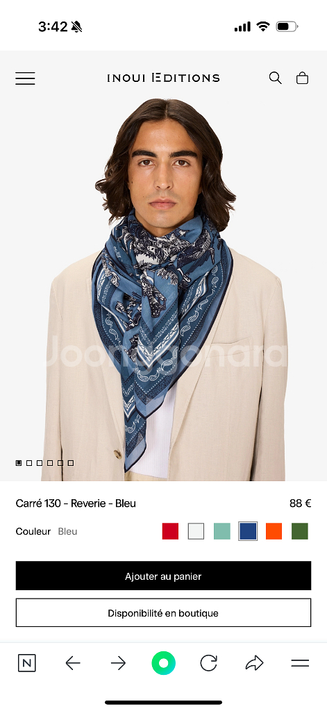 이누이에디션 코튼소재 스카프130--0