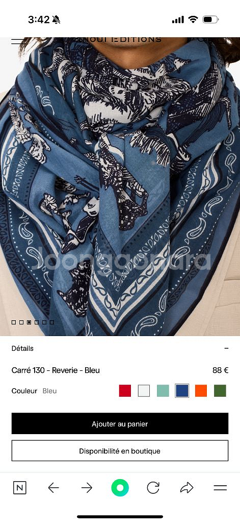 이누이에디션 코튼소재 스카프130--2