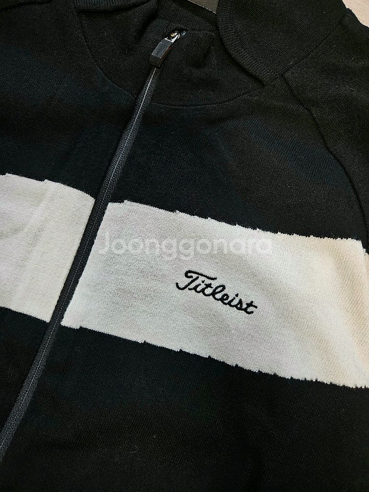 타이틀리스트 니트집업 골프웨어 가디건 L--3