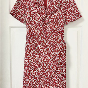 리스트 플라워 패턴 랩원피스 55사이즈