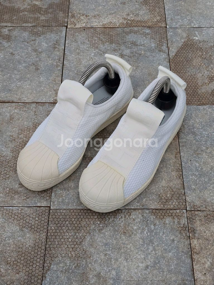 (220)아디다스 슈퍼스타 슬립온 화이트 스니커즈--0