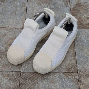 (220)아디다스 슈퍼스타 슬립온 화이트 스니커즈