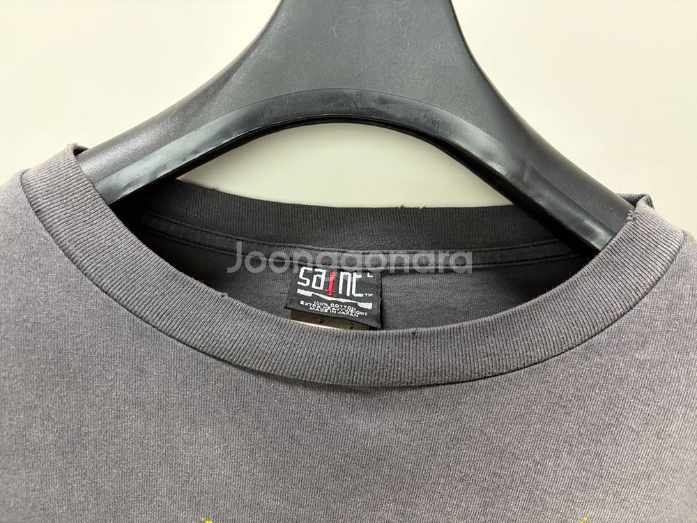 세인트미카엘 드림워 롱슬리브 티셔츠 블랙 L 23AW--9