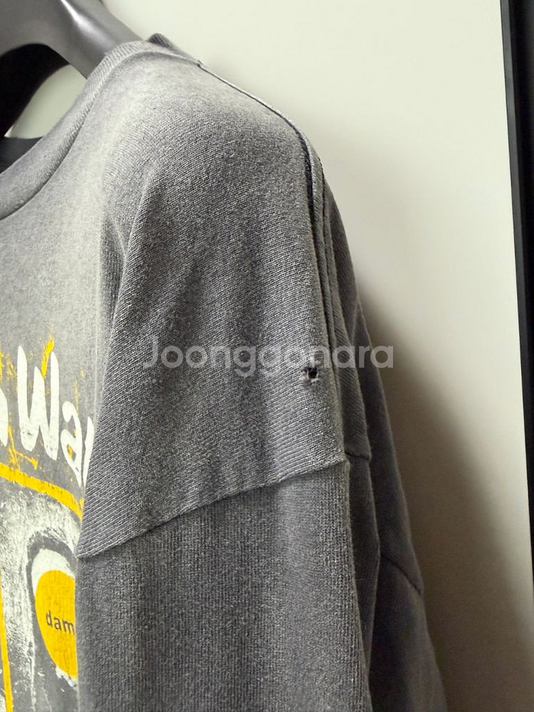 세인트미카엘 드림워 롱슬리브 티셔츠 블랙 L 23AW--8