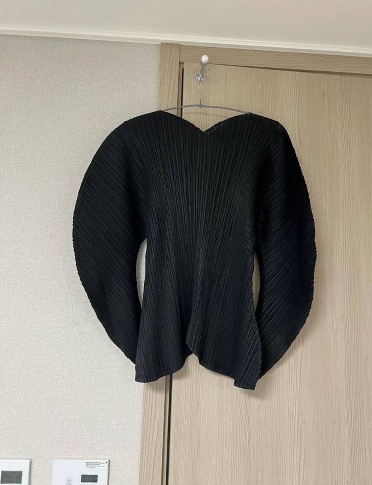 플리츠플리즈 상의 탑 블랙 5사이즈 이미지