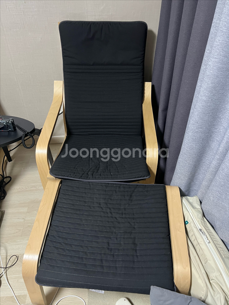 이케아 포엥 암체어(스툴 포함)--0