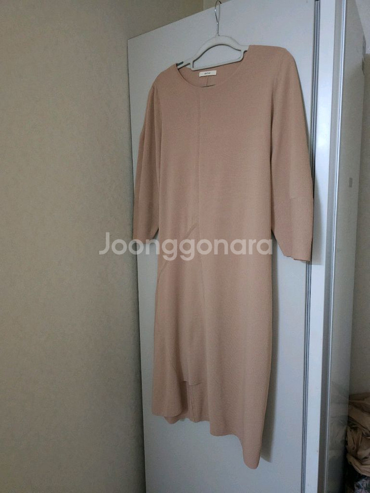 시스템 베이지 니트 롱 원피스--0