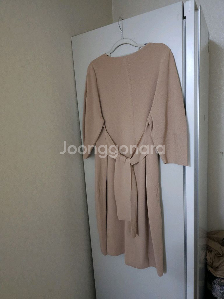 시스템 베이지 니트 롱 원피스--4