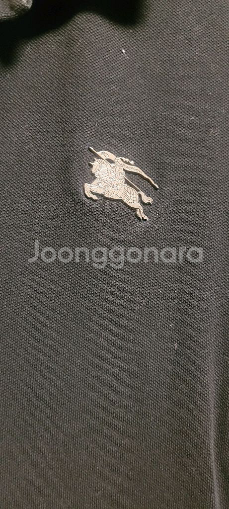 버버리 브릿 블랙 폴로티 M--1