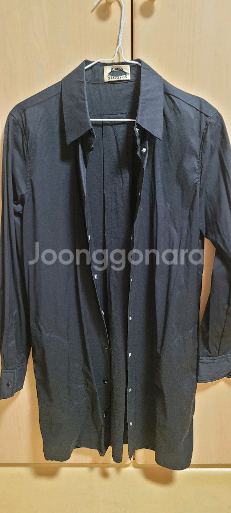 아크네 Acne Studios 블랙 롱 슬리브 셔--0