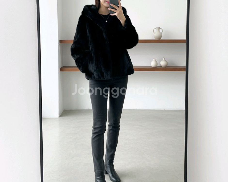 [M]<유로컬렉션>후드 밍크모피코트--1