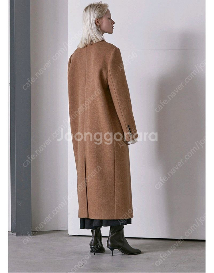 무아르보 맥시 코트 SINGLE 3 BUTTON MAXI COAT--6