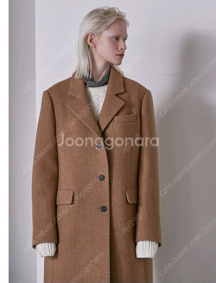 무아르보 맥시 코트 SINGLE 3 BUTTON MAXI COAT--7