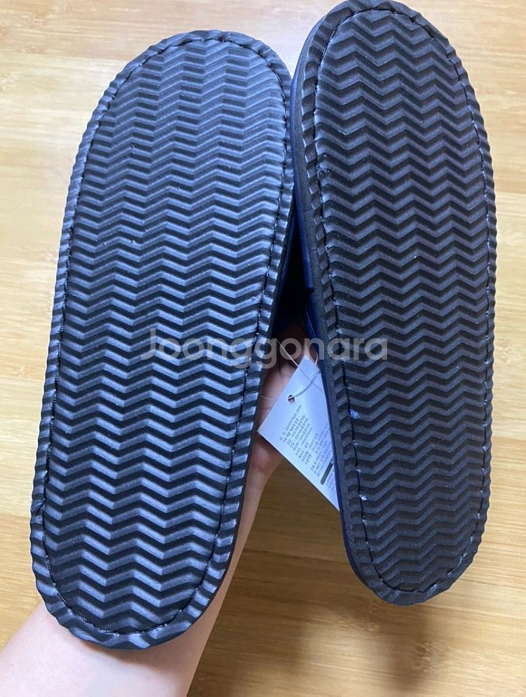 네이비 실내 슬리퍼--1