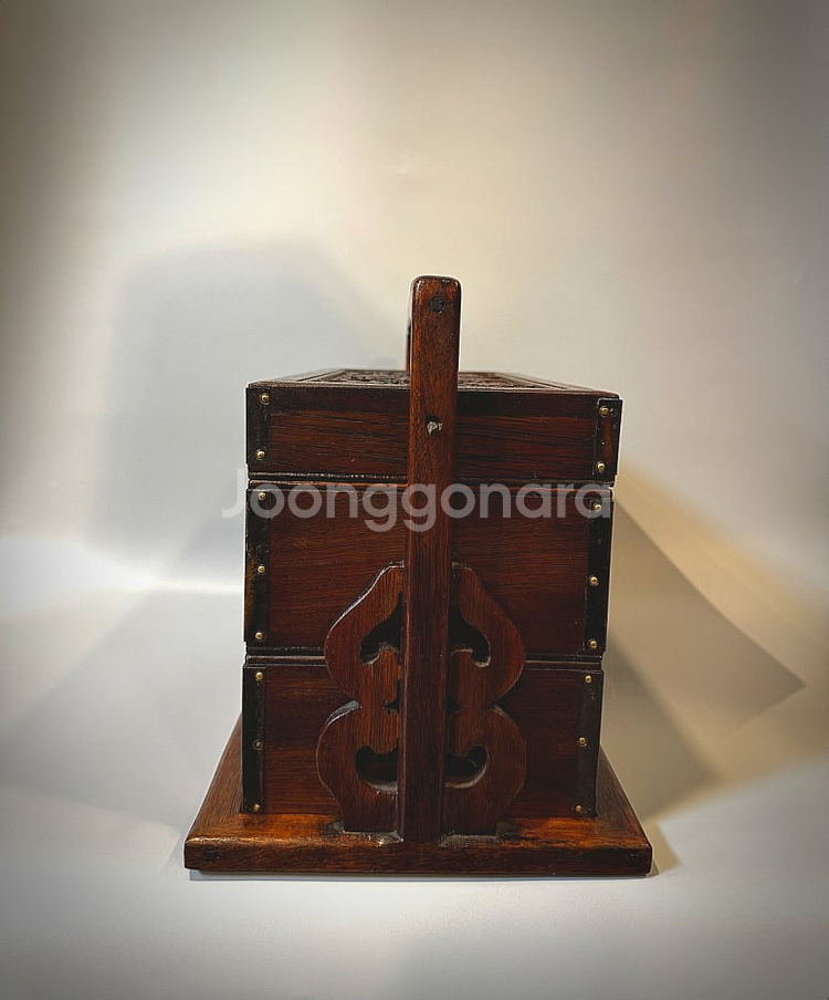 앤티크 화리목 찬합--6