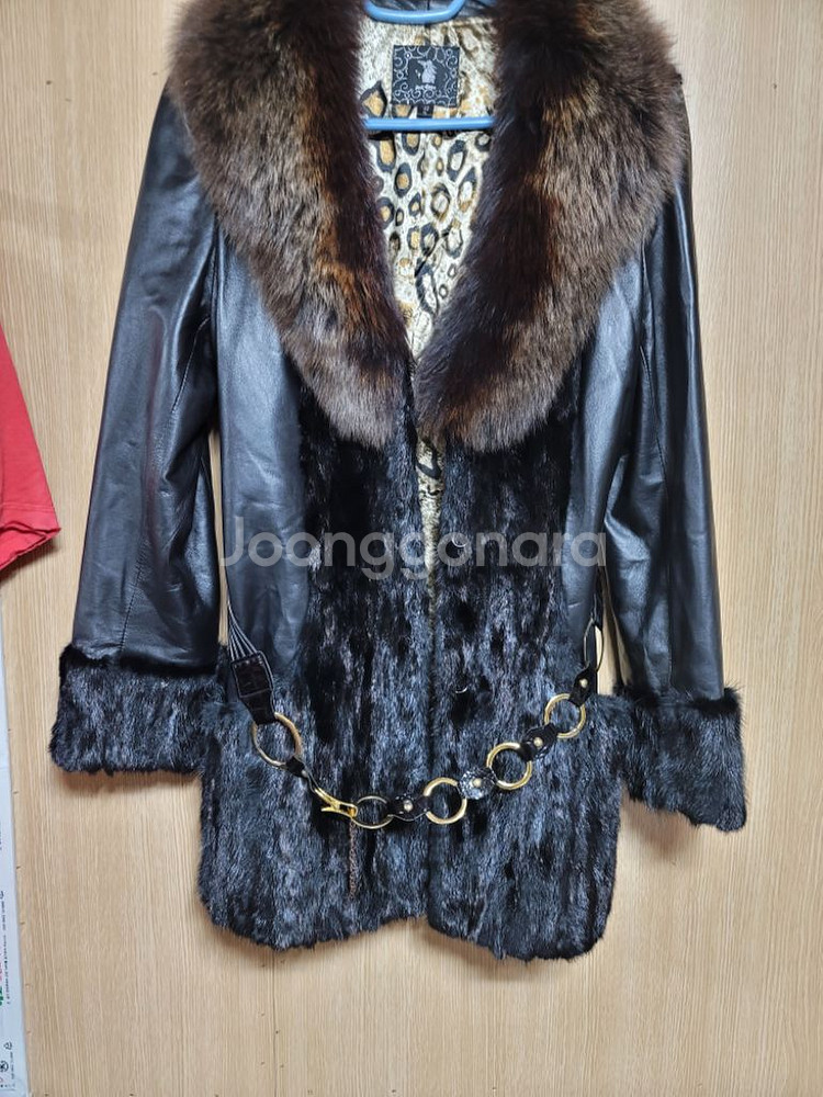 수입 양가죽 밍크폭스 자켓--2