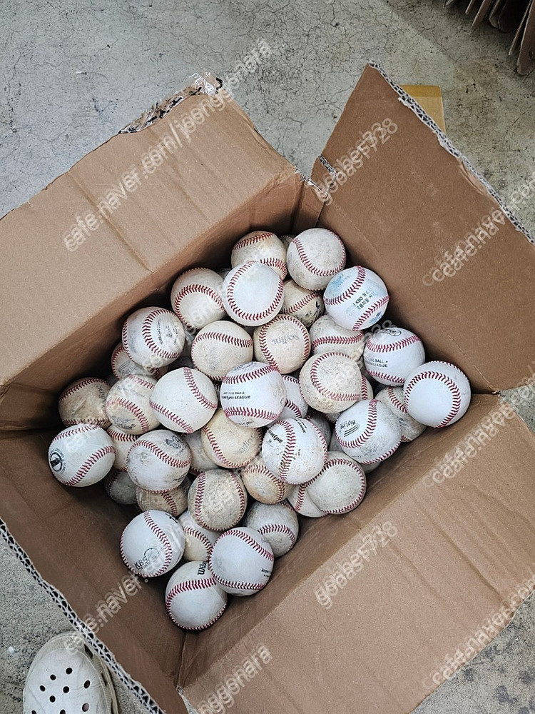 사회인야구리그 끝나고수거한 깔끔 야구공 야구볼 연습공--1