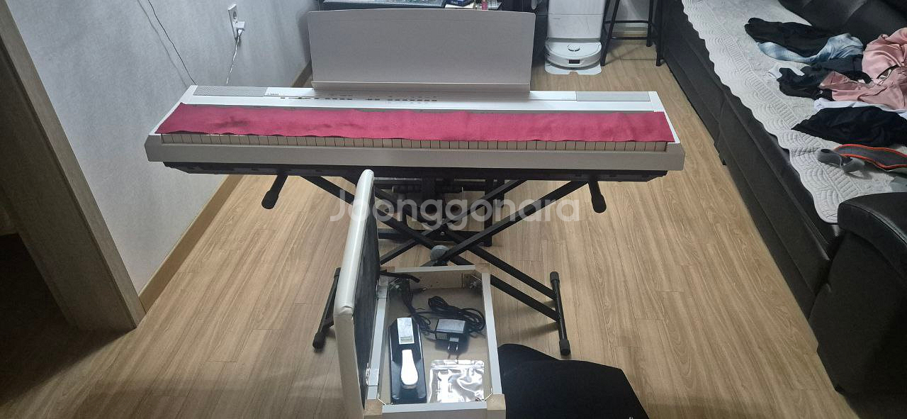 야마하 p105 디지털 피아노 풀세트--1
