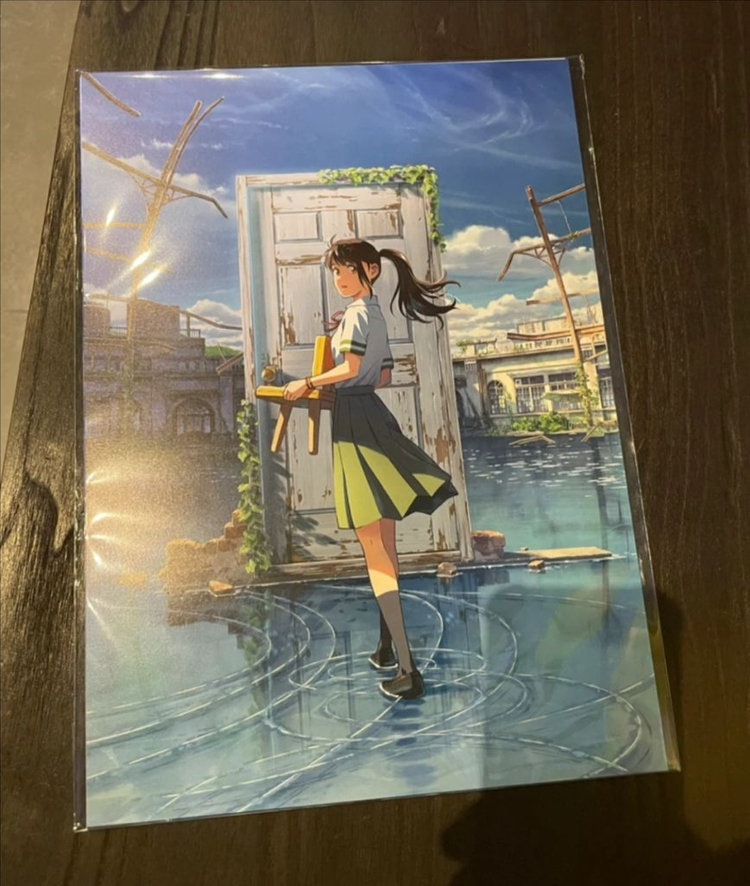 스즈메의 문단속 베이징 포스터 오리지널포스터 모음 신카이마코토 굿즈 이미지