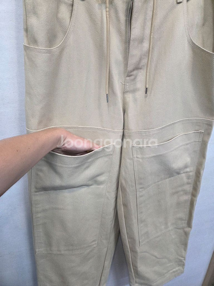 파머스마켓 와이드 카펜터 코튼 팬츠 대략 34~36--5