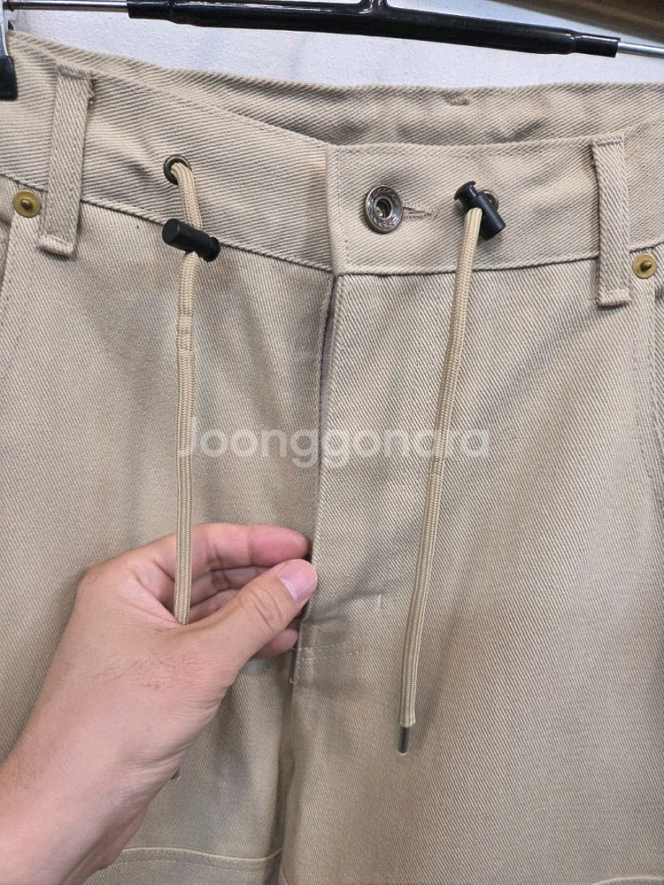 파머스마켓 와이드 카펜터 코튼 팬츠 대략 34~36--4