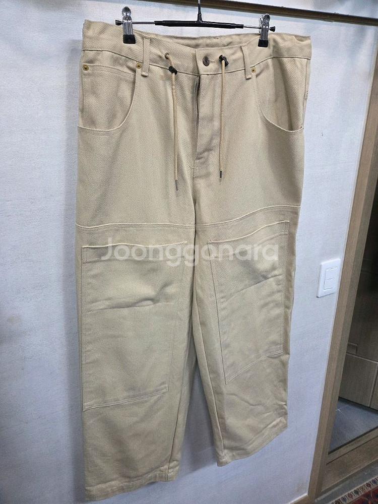 파머스마켓 와이드 카펜터 코튼 팬츠 대략 34~36--6