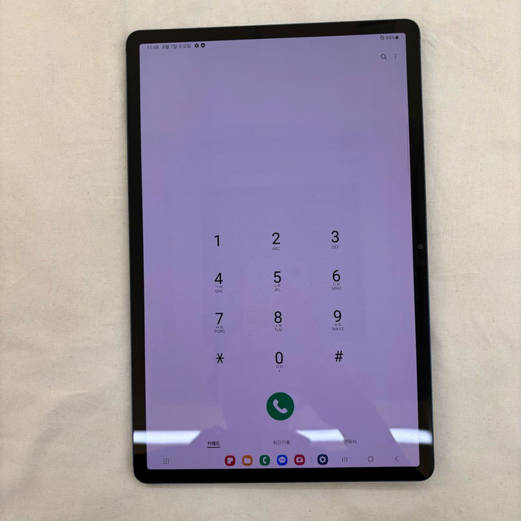 갤럭시탭 S7플러스 5G 512 블루 7837 이미지