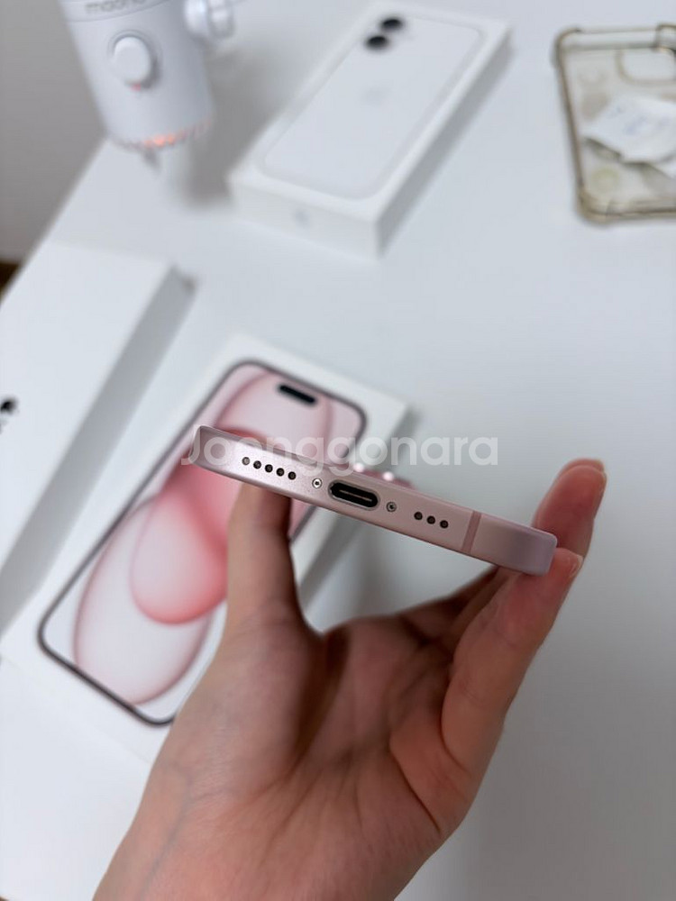 아이폰 15 핑크 128G--6