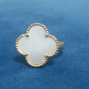 18k 로즈골드 색상 알함브라 반지