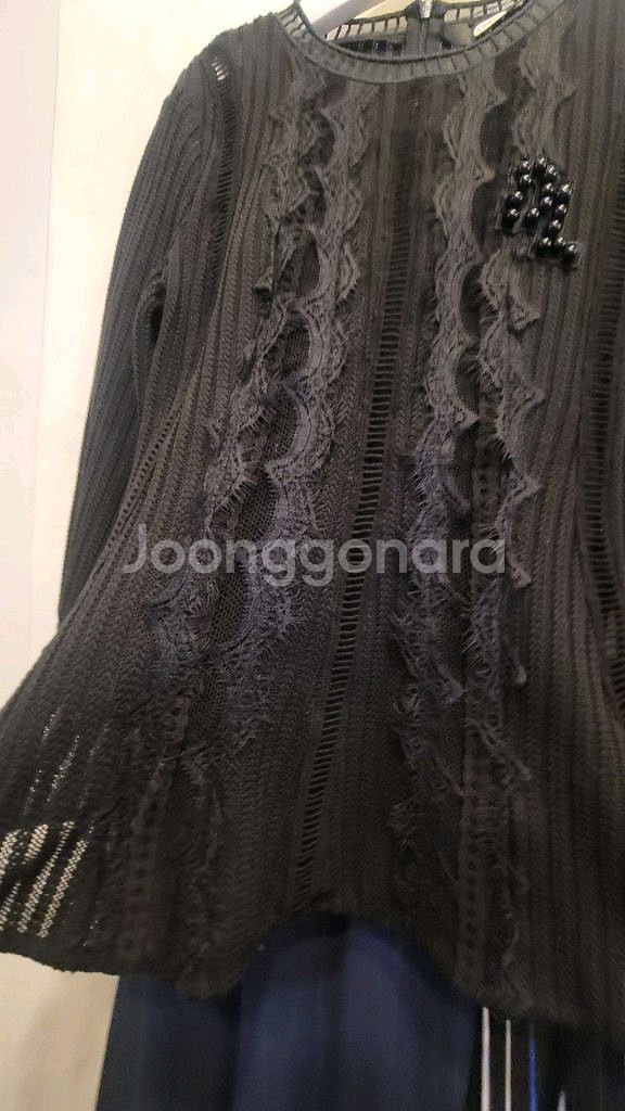 듀엘 니팅블라우스. 수입 레이스 샤 스커트--4