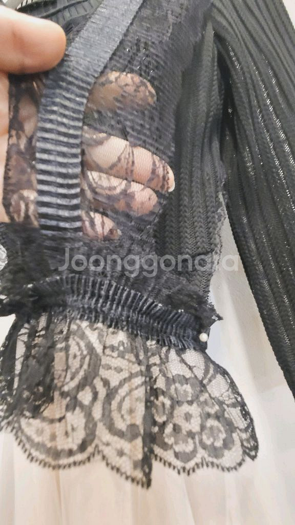 듀엘 니팅블라우스. 수입 레이스 샤 스커트--7