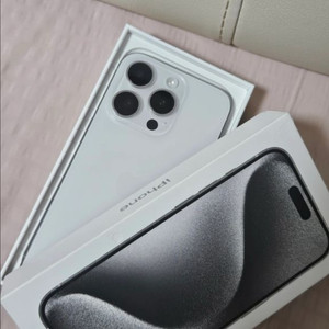 아이폰15프로 화이트 티타늄 128GB 풀박스+애케플
