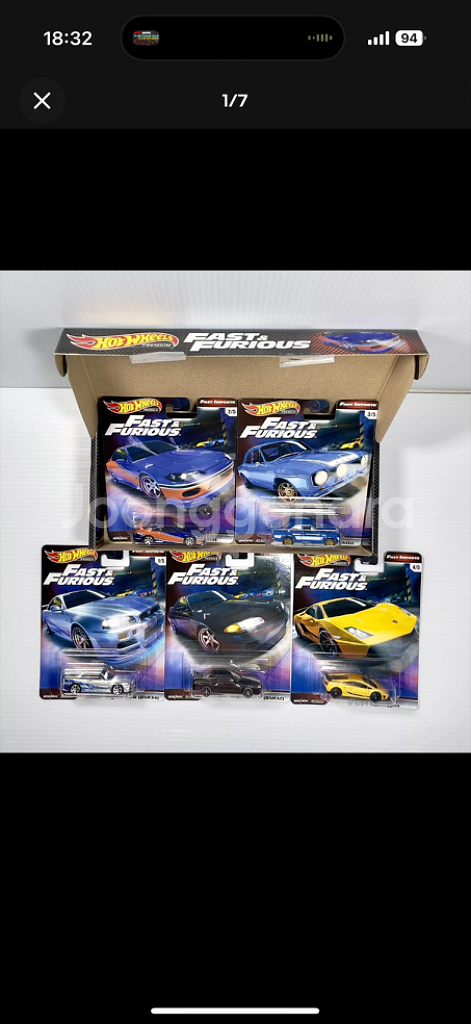 핫휠 분노의질주 프리미엄 세트 fast imports--1