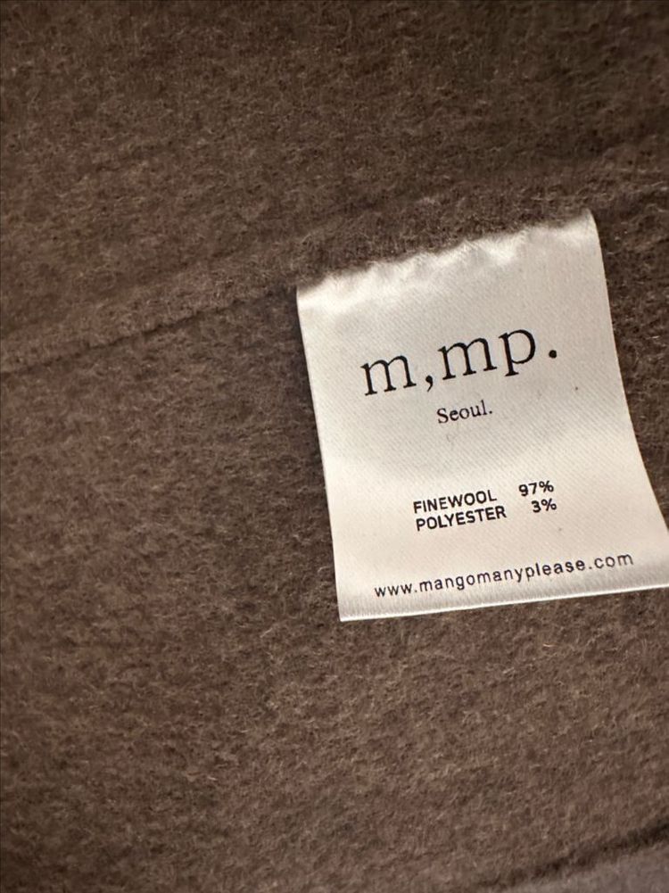 망고매니플리즈 울 롱코트--3