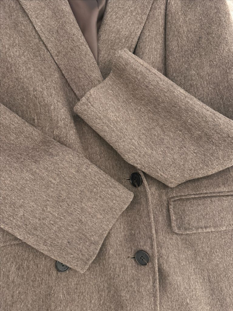 망고매니플리즈 울 롱코트--5