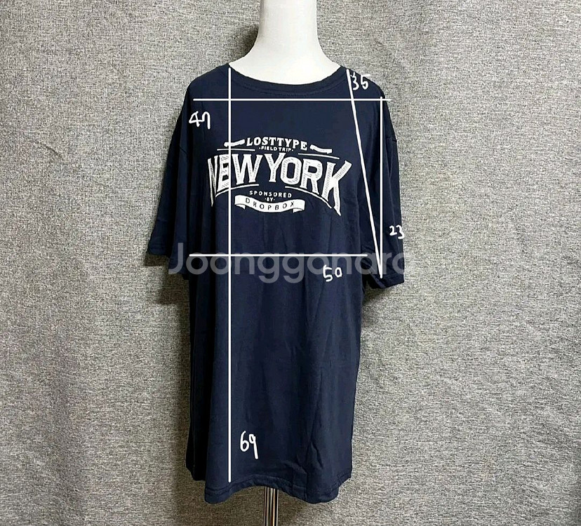 레터링 반팔 티셔츠 2장--7