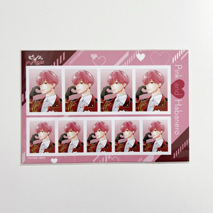 핑크와 하바네로 애니메이트 쿠지 E상 증명사진