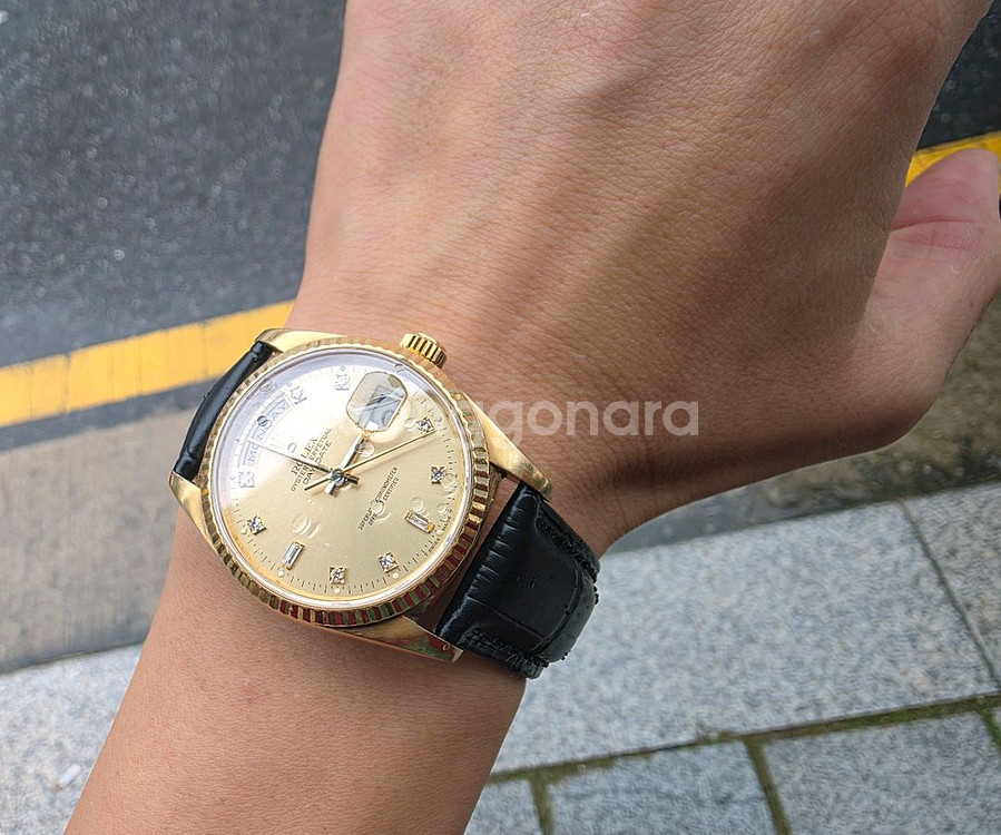 롤렉스 18238 데이데이트 오리지날 다이아몬드--7